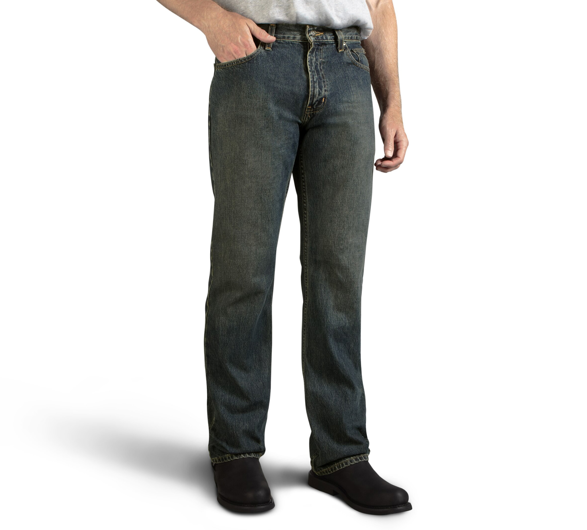Kruze Bootcut Jeans Mens Flared Wide Leg Denim Trouser Belted Pants All UK  Sizes | eBay